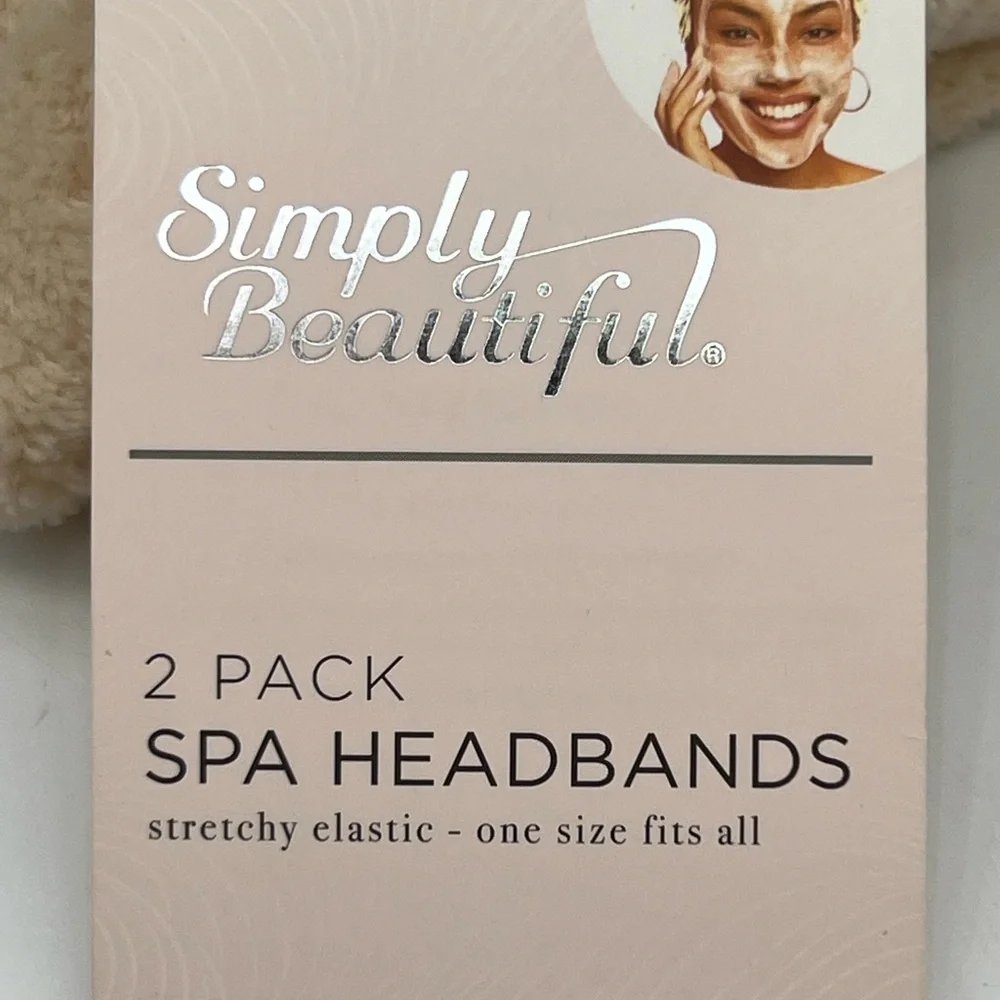 Vivitar Plush Leopard/Crème Bowknot Spa Headbands Set of 2 NWT - Picture 3 of 4